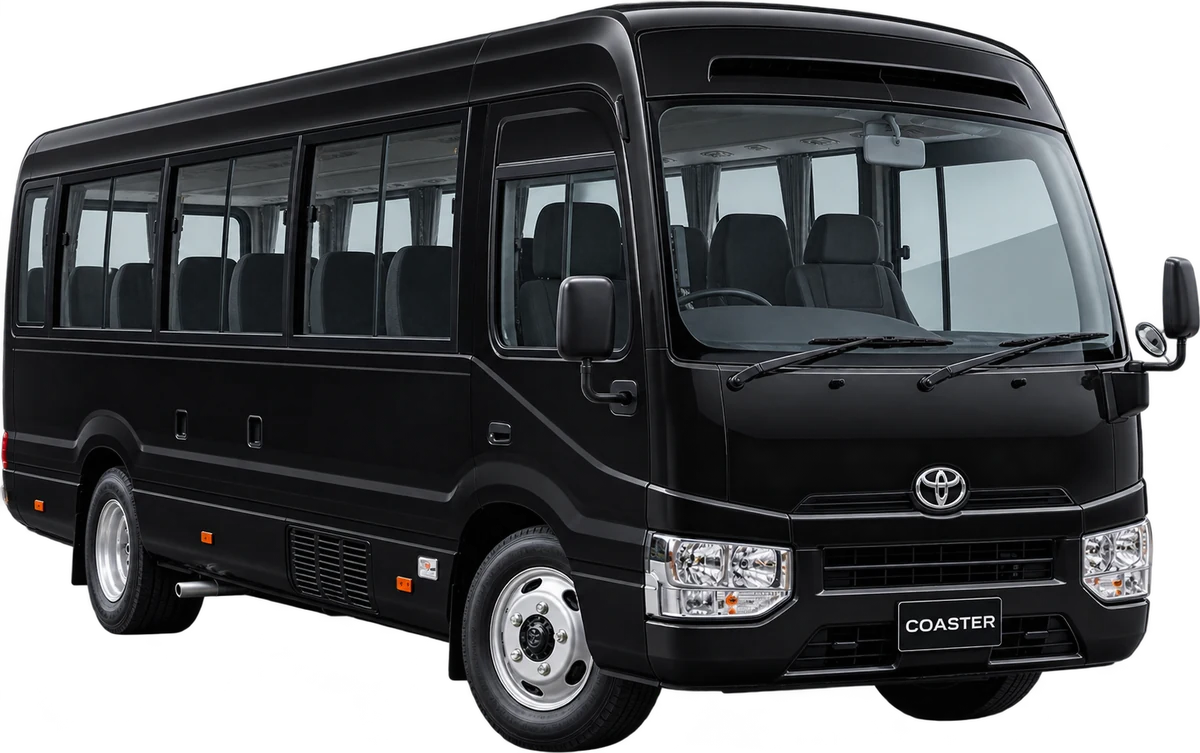 Black Toyota Coaster