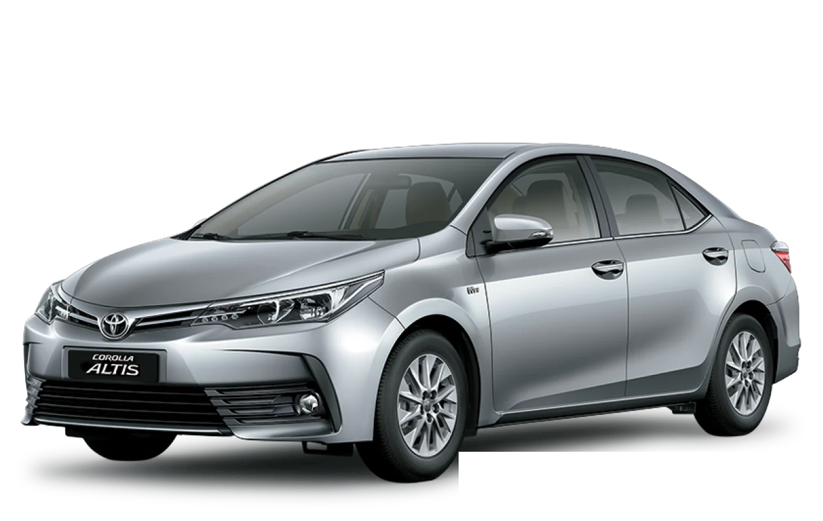 Silver Toyota Corolla Altis