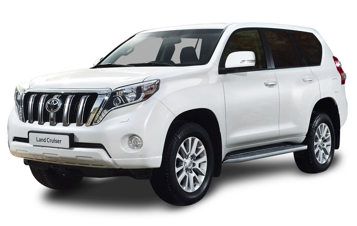 White Land Cruiser Prado